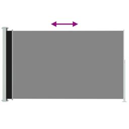 Berkfield Home Patio Retractable Side Awning 220x300 cm Black - thumbnail 3