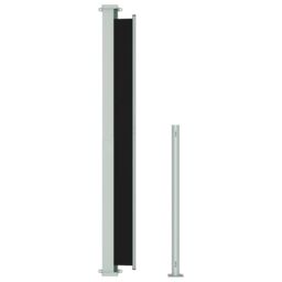Berkfield Home Patio Retractable Side Awning 220x300 cm Black - thumbnail 5