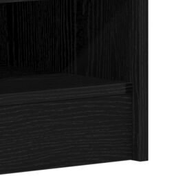 Berkfield Home Shoe Cabinet in Black Oak, 60x35x92 cm, Made of Engineered Wood - Size: 60 x 35 x 92 cm - thumbnail 8