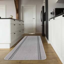 The Rug Shop UK Silver Machine Washable AntiSlip Polypropylene Floor Mat - Size: 67 cm x 180 cm - thumbnail 2