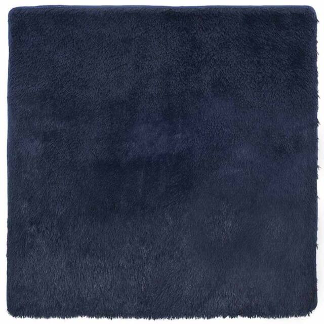 Berkfield Home Shaggy Rug High Pile NAVARRA Navy 200x200 cm Polyester - Size: Medium - image 1