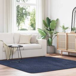 Berkfield Home Shaggy Rug High Pile NAVARRA Navy 200x200 cm Polyester - Size: Medium - thumbnail 2