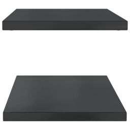 Berkfield Home Wall Shelves 2 pcs 100x40x3 cm Black Stainless Steel - Size: 100 x 40 x 3 cm - thumbnail 6