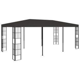 Berkfield Home Gazebo 3x6 m Anthracite in Black - thumbnail 1