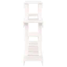Berkfield Home Plant Stand White 104.5x25x77.5 cm Solid Wood Pine - thumbnail 6