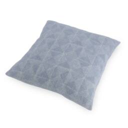 Native Natural Diamond Blue Wool Cushion Cover 45x45cm - Size: 45 cm x 45 cm - thumbnail 4