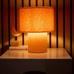 K LIVING Osaka Yellow Teddy Velvet Table Lamp - thumbnail 2