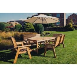 Churnet Valley Garden Furniture Ltd Valley 2X2B 2X3B Set - Min. Assembly Required - Set of Cushions Inc in Brown - thumbnail 3