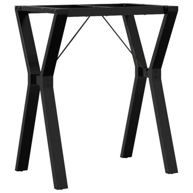Berkfield Home Dining Table Legs Y-Frame 60x40x73 cm Steel in Black - Size: 60 x 40 x 73 cm - image 1