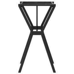 Berkfield Home Dining Table Legs Y-Frame 60x40x73 cm Steel in Black - Size: 60 x 40 x 73 cm - thumbnail 5