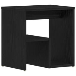 Berkfield Home Bedside Tables Set of 2 Black Oak Engineered wood 40x30x40 - thumbnail 6