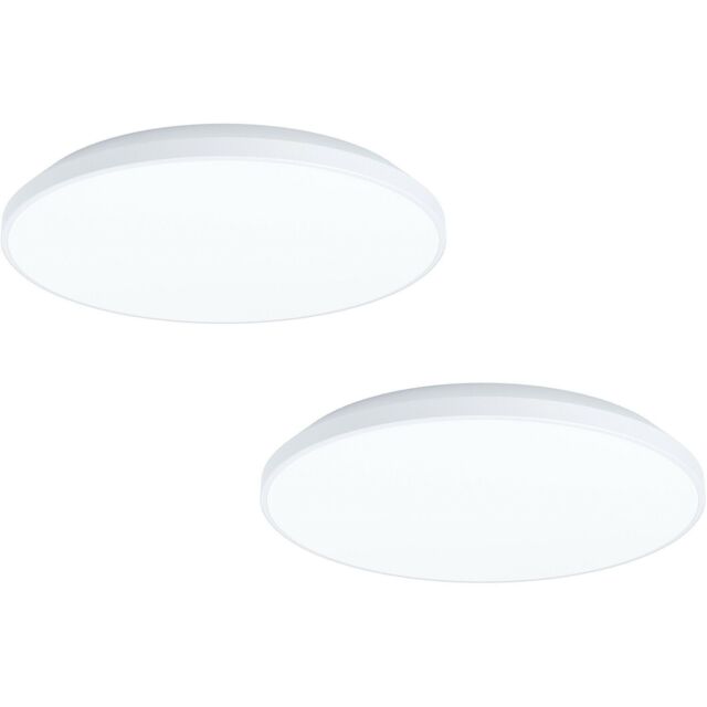 Loops 2 PACK Wall / Ceiling Light White Round Surface Moutned 315mm 18W LED - image 1