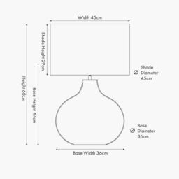 Ruma Round Rattan Table Lamp with Cylinder Shade in Grey - thumbnail 6
