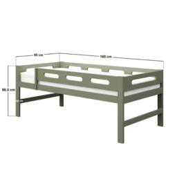 Flair Elijah Detachable Wooden Bunk Bed in Green - Size: Single - thumbnail 7