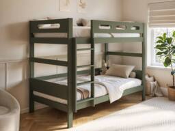 Flair Elijah Detachable Wooden Bunk Bed in Green - Size: Single - thumbnail 2
