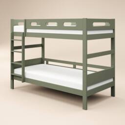 Flair Elijah Detachable Wooden Bunk Bed in Green - Size: Single - thumbnail 4