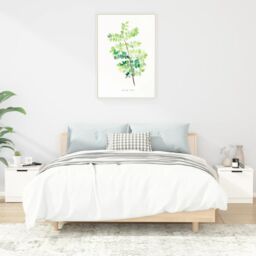 Berkfield Home Bedside Cabinets 2 pcs White 40x39x40 cm - Size: 40 x 39 x 40 cm - thumbnail 1