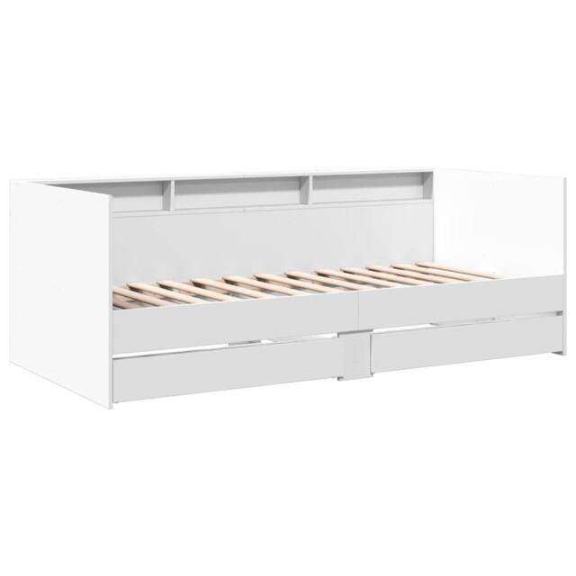 Berkfield Home Versatile Daybed with Drawers without Mattress White 90x200 cm - image 1