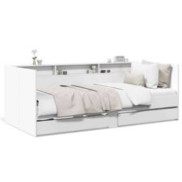 Berkfield Home Versatile Daybed with Drawers without Mattress White 90x200 cm - thumbnail 3