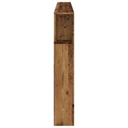 Berkfield Home LED Headboard Old Wood 220x18.5x103.5 cm Engineered Wood in Brown - thumbnail 7