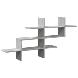 Berkfield Home Wall Shelf Concrete Grey 124.5x18x60.5 cm Engineered Wood - thumbnail 6