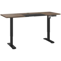 Wyld Haus Moratti 140cm Electric Height Adjustable Standing Desk Teak Black - thumbnail 2