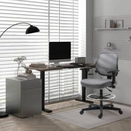 Wyld Haus Moratti 140cm Electric Height Adjustable Standing Desk Teak Black - thumbnail 3