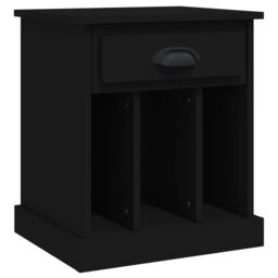 Berkfield Home Bedside Cabinets 2 pcs Black 43x36x50 cm - Size: 43 x 36 x 50 cm - thumbnail 6