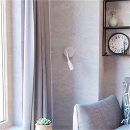 Loops Sleek White LED Wall Light - Perfect Home Indoor Reading Illumination - thumbnail 6