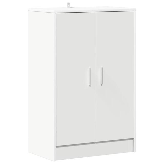 Berkfield Home Shoe Cabinet White 60x35x92 cm Engineered Wood - Size: 60 x 35 x 92 cm - image 1