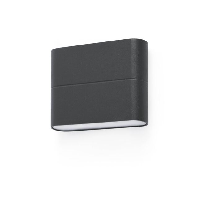 Netlighting Aday LED Outdoor Small Up Down Wall Light Dark Grey IP54 - image 1