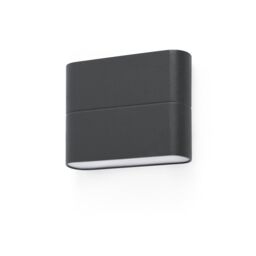 Netlighting Aday LED Outdoor Small Up Down Wall Light Dark Grey IP54 - thumbnail 1