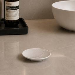 Showerdrape Ripple Textured Soap Dish in White - thumbnail 4