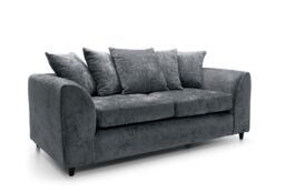 Furniture 786 Keria Chenille Fabric 3 Seater Sofa in Grey - thumbnail 2