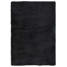Berkfield Home Shaggy Rug High Pile NAVARRA Black 200x290 cm Polyester - Size: Medium - thumbnail 2