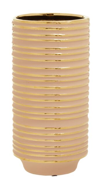 Orsina Haldis Small Ceramic Vase in Gold - image 1