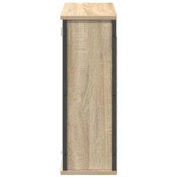 Berkfield Home Decorative Bathroom Wall Cabinet with Mirror Sonoma Oak 60x21x60 cm in Brown - Size: 60 x 21 x 60 cm - thumbnail 6
