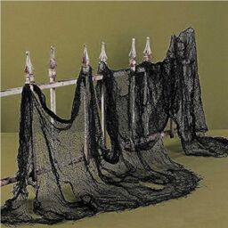 Shatchi 2Pcs Halloween Table Cloth Decor Creepy Decoration Party Door Window Spooky in White - thumbnail 5
