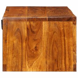 Berkfield Home Wall-mounted TV Cabinet Multicolour 100x30x22 Solid Wood Acacia - thumbnail 6