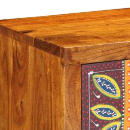 Berkfield Home Wall-mounted TV Cabinet Multicolour 100x30x22 Solid Wood Acacia - thumbnail 8