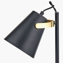 Ruma Black & Brushed Brass Task Floor Lamp - thumbnail 3