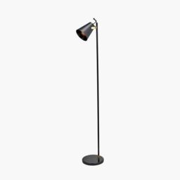 Ruma Black & Brushed Brass Task Floor Lamp - thumbnail 2