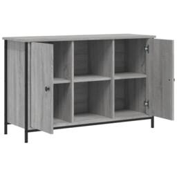 Berkfield Home TV Cabinet Grey Sonoma 100x35x65 cm Engineered Wood - Size: 100 x 35 x 65 cm - thumbnail 6
