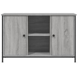 Berkfield Home TV Cabinet Grey Sonoma 100x35x65 cm Engineered Wood - Size: 100 x 35 x 65 cm - thumbnail 5