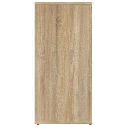 Berkfield Home Sideboard Sonoma Oak 40x33x70 cm Engineered Wood in Beige - Size: 40 x 33 x 70 cm - thumbnail 5