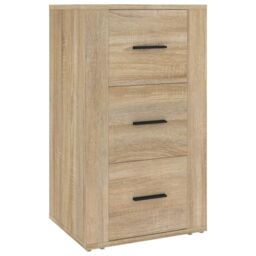 Berkfield Home Sideboard Sonoma Oak 40x33x70 cm Engineered Wood in Beige - Size: 40 x 33 x 70 cm - thumbnail 2