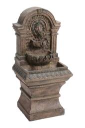 Living and Home Garden Decor Solar-Powered Water Fountain in Natural - thumbnail 4