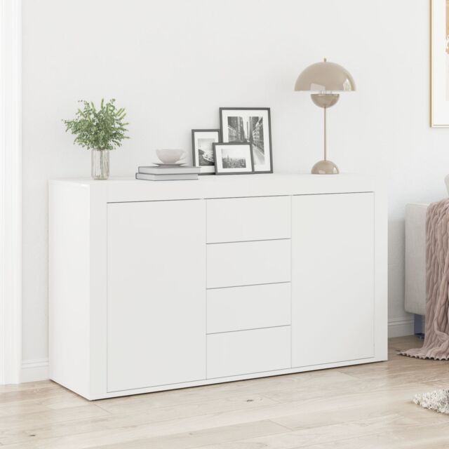 Berkfield Home White Sideboard White Wood 120 x 36 x 69 cm Storage - image 1