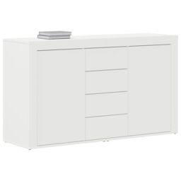Berkfield Home White Sideboard White Wood 120 x 36 x 69 cm Storage - thumbnail 3