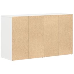 Berkfield Home White Sideboard White Wood 120 x 36 x 69 cm Storage - thumbnail 8